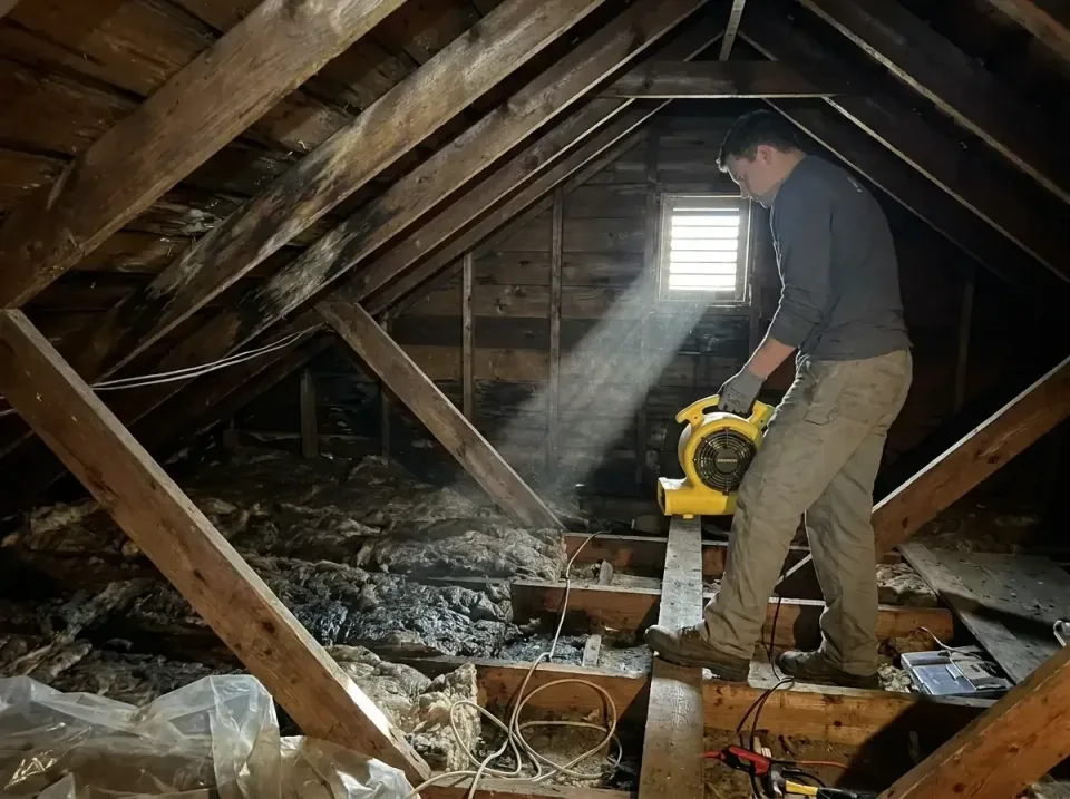 attic-water-damage-drying-proc-007 — frequently asked questions, Emergency Water Extraction & 24/7 Flood Response in La Vern…